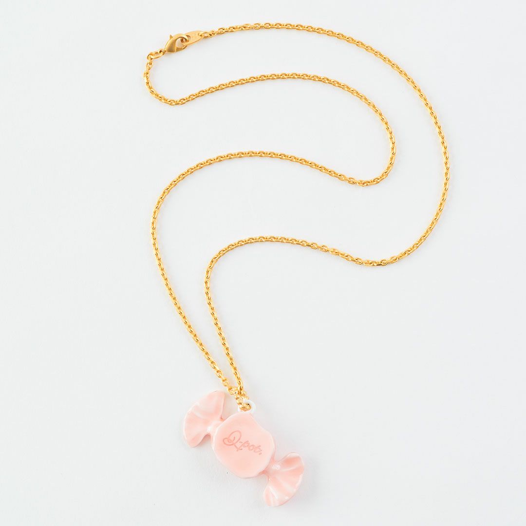 ミルキーキャンディー ネックレス オレンジ