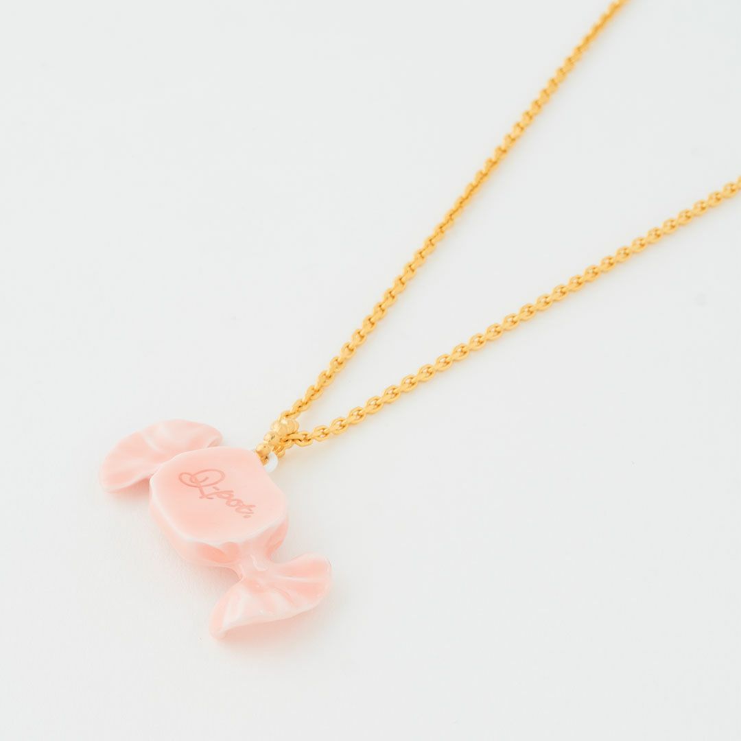 ミルキーキャンディー ネックレス オレンジ