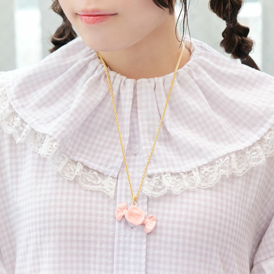 ミルキーキャンディー ネックレス オレンジ