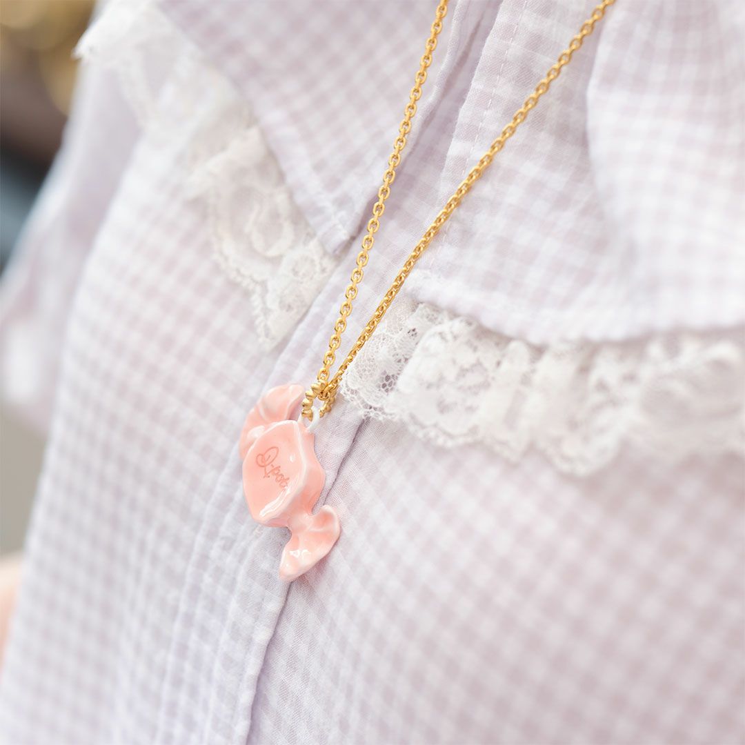 ミルキーキャンディー ネックレス オレンジ