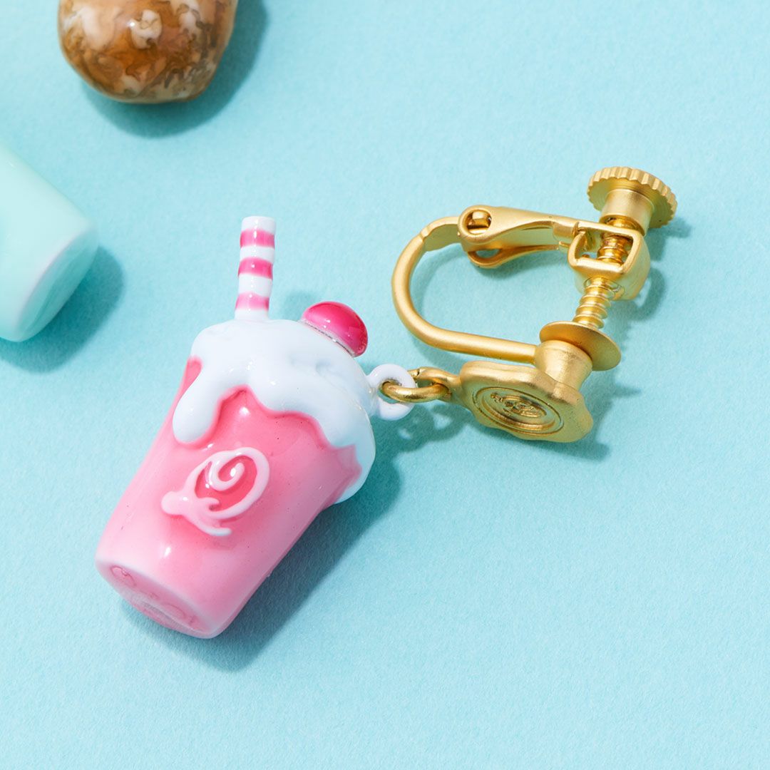 シェイク イヤリング ピンク