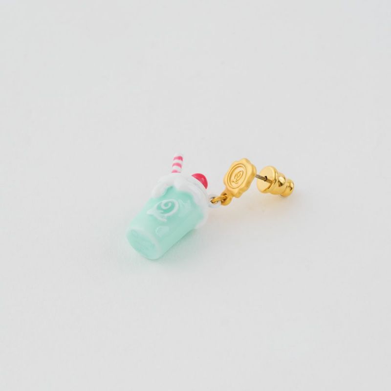 Q-pot キューポット【K10】ジャムトゥモロー ピアス 片耳 シュガーキューブ ピアス（ペア） | Q-pot. ONLINE SHOP