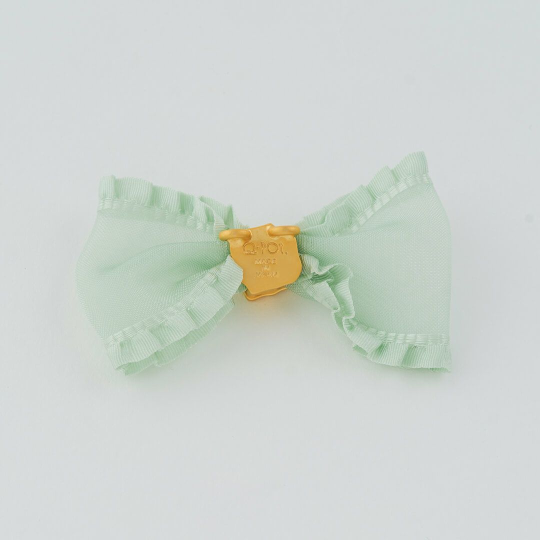 フリルオーガンジー リボンチャーム グリーン