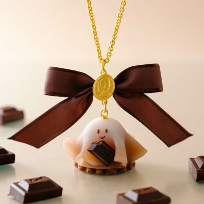 チョコレート オバケーキ ネックレス