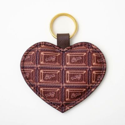 ビターチョコレート ハート キーリング