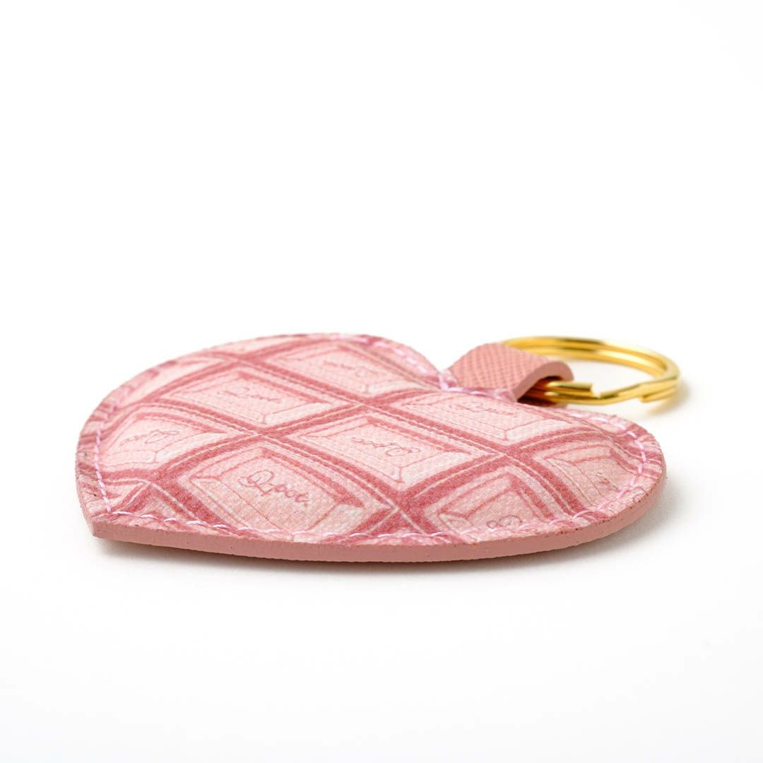 チョコレート　キーリング　ピンク