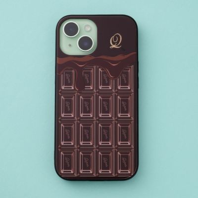 メルティーチョコレート ハードガラスケース-iPhone15