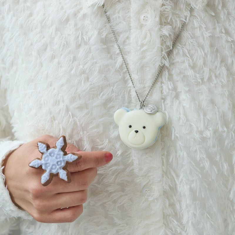 Q-pot. シロクマッカロン ネックレス シロクマッカロン ネックレス | Q-pot. ONLINE SHOP