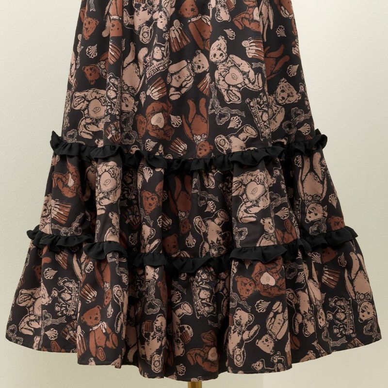 スウィートベアカヌレ 2段フリルスカート | Q-pot. ONLINE SHOP