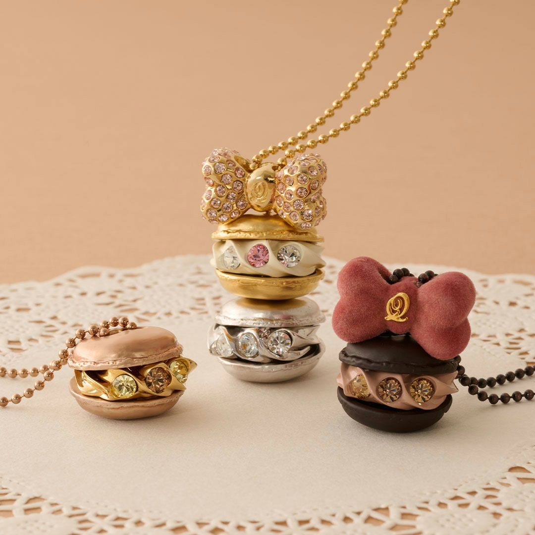 エラベルクリーミーマカロン チャーム(ピンクゴールド) | Q-pot