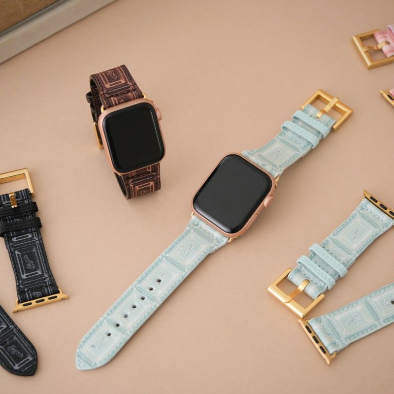 Apple Watch用 ブラックチョコレート レザーバンド（38～41mm対応） | Q-pot. ONLINE SHOP