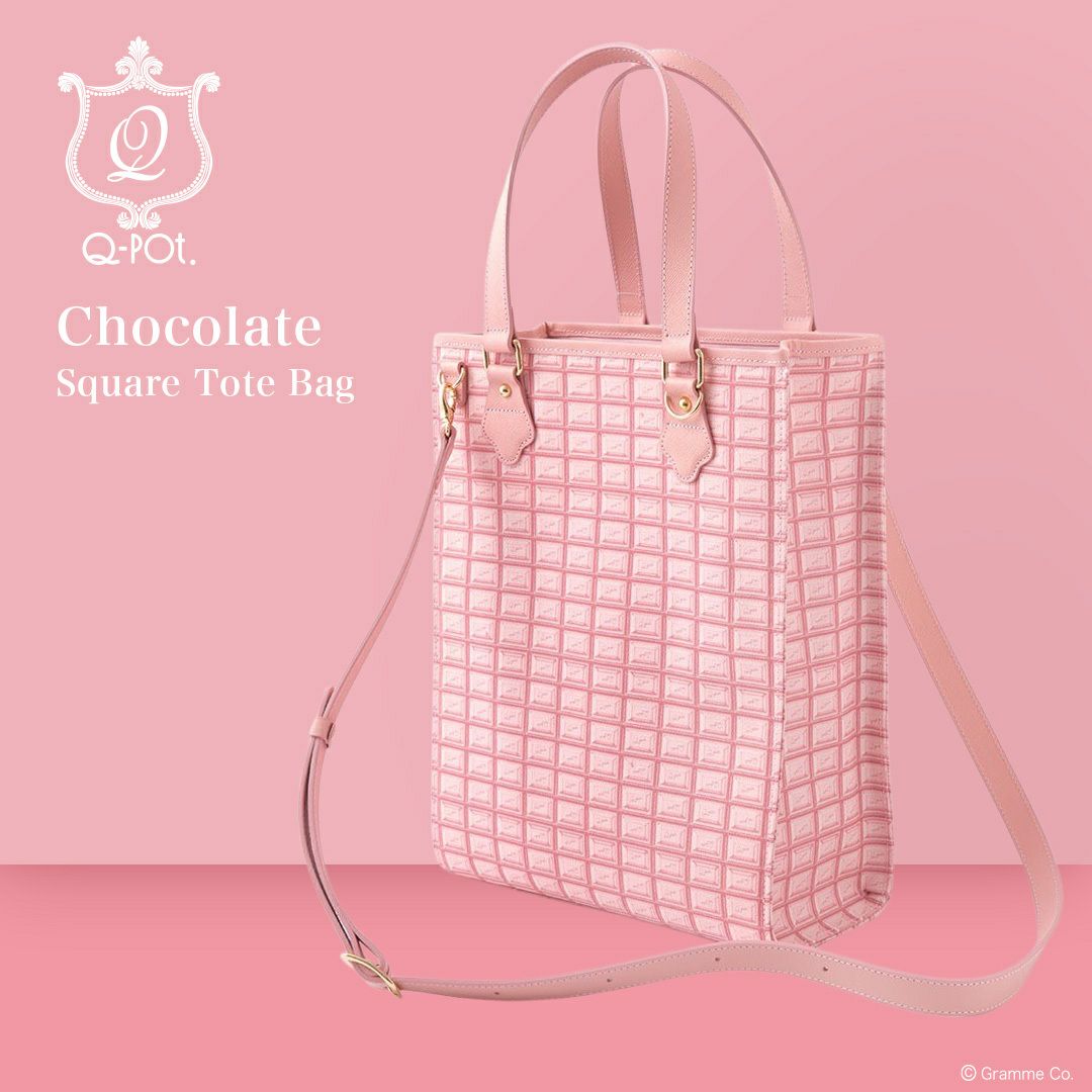ストロベリーチョコレート スクエアトートバッグ | Q-pot. ONLINE SHOP