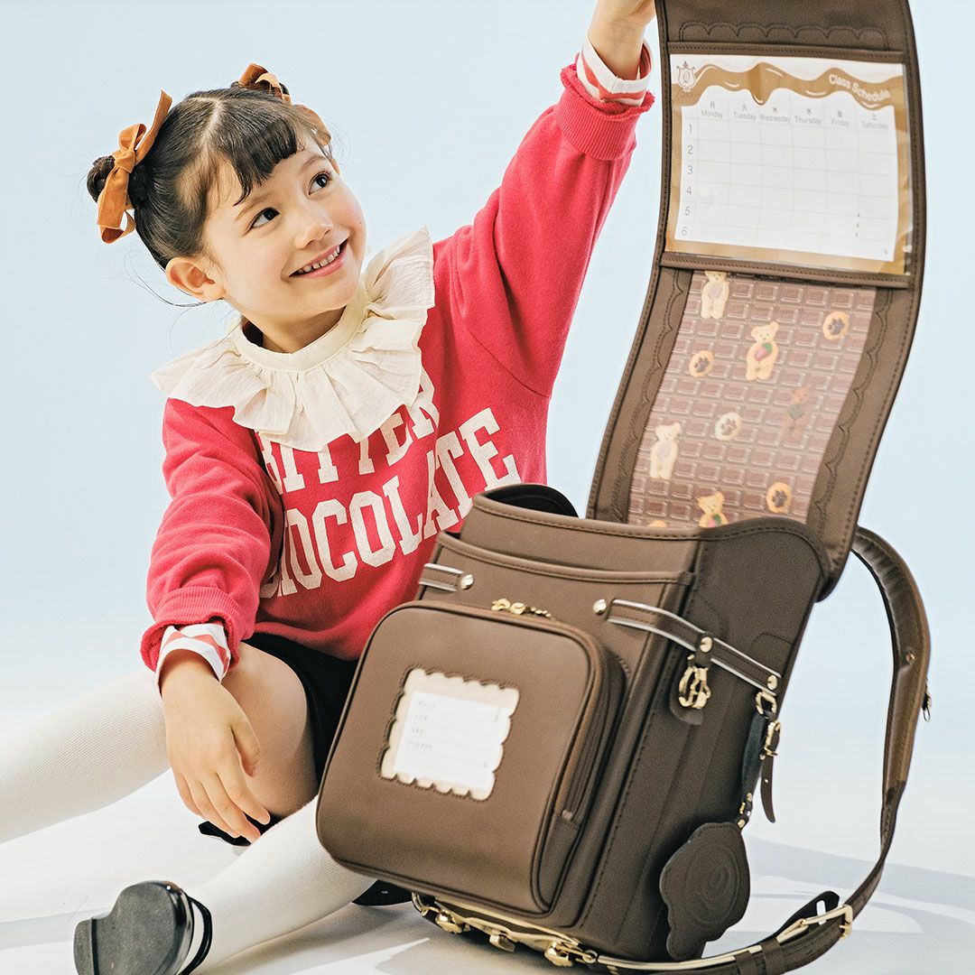 Q-pot.テディベア チョコレートクッキーランドセル【2026年度ご入学用 
