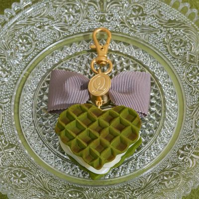 抹茶 ワッフル バッグチャーム