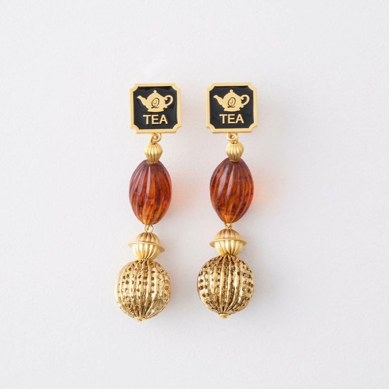 【K10】ティーカップ ピアス 【Q-pot】 K10】ティーカップ ピアス | Q-pot. ONLINE SHOP