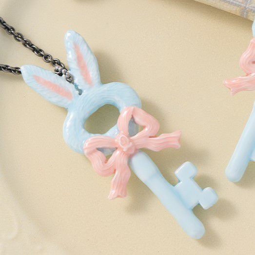 ふしぎなうさぎクッキー ネックレス(ピンクハート) | Q-pot. ONLINE SHOP KITAOKA ネックレス　うさぎ様専用