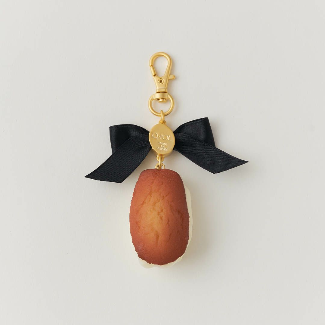 バレエコア リボン ホワイト バッグチャーム