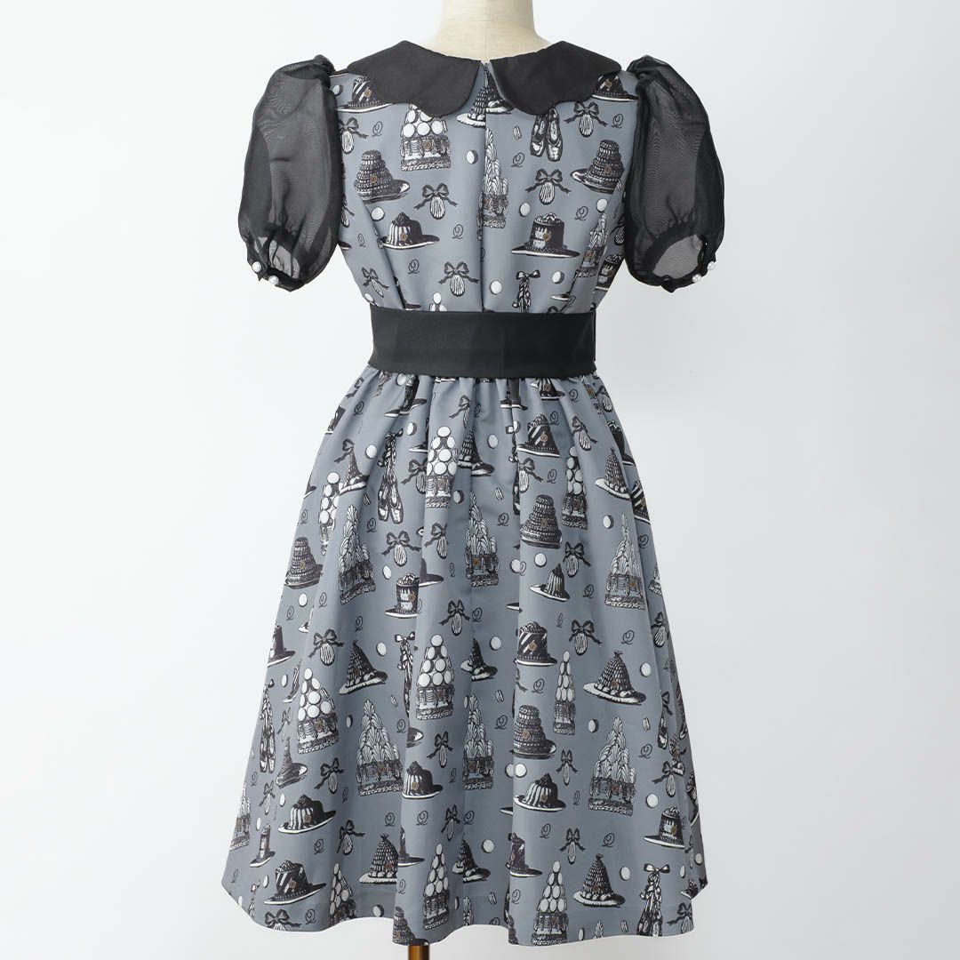 バレエコア　グレー　ワンピース