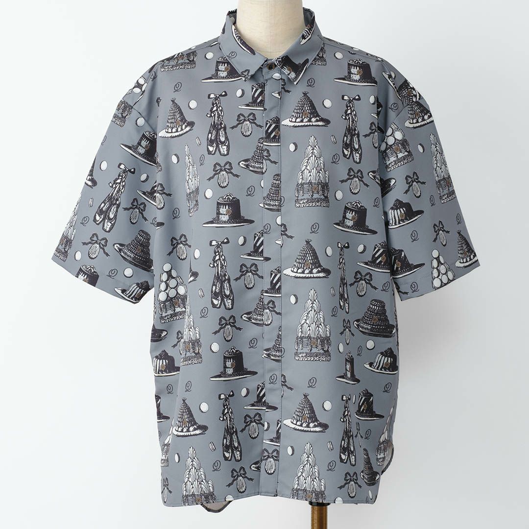 バレエコア　グレー　シャツ