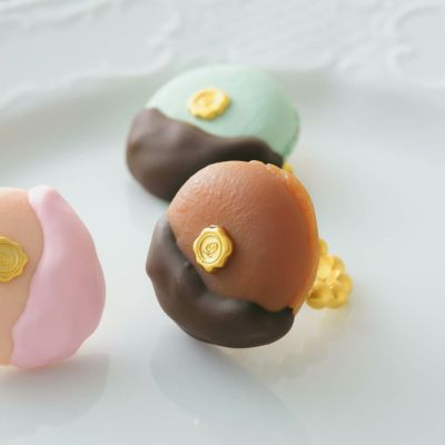 チョコレートディップマカロン リング(チョコレート)