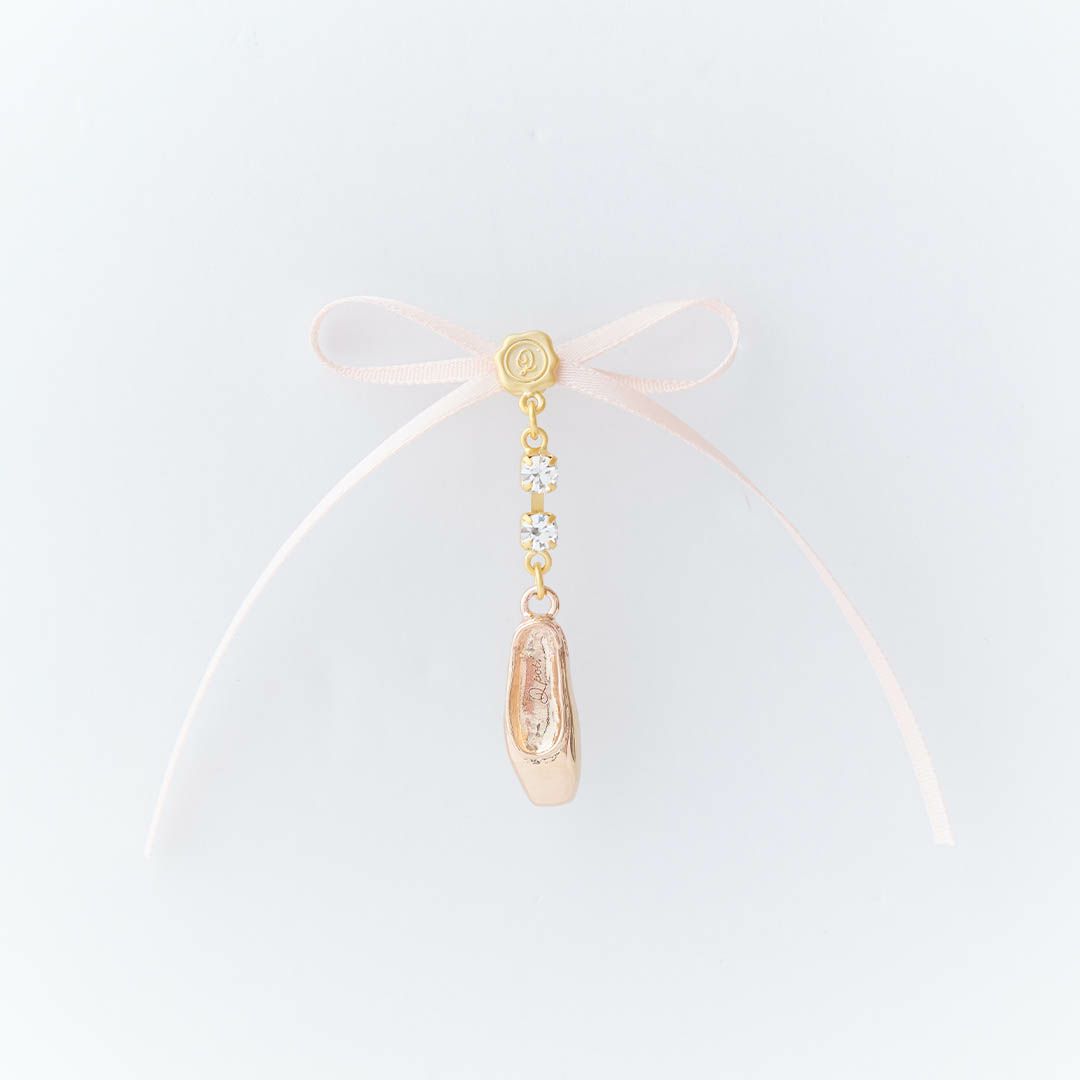 バレエコア　リボン　ピアス