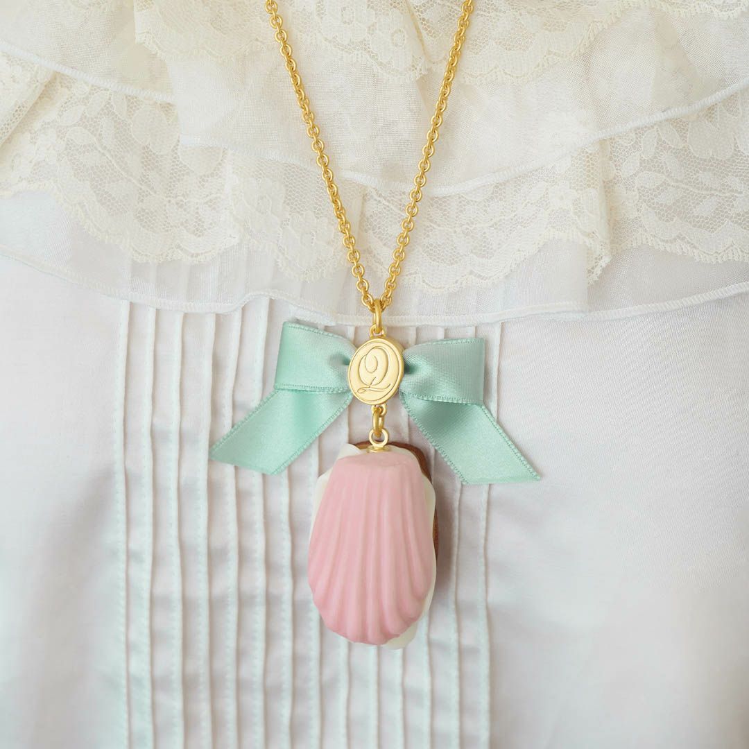 バレエコア リボン　ピンク　ネックレス