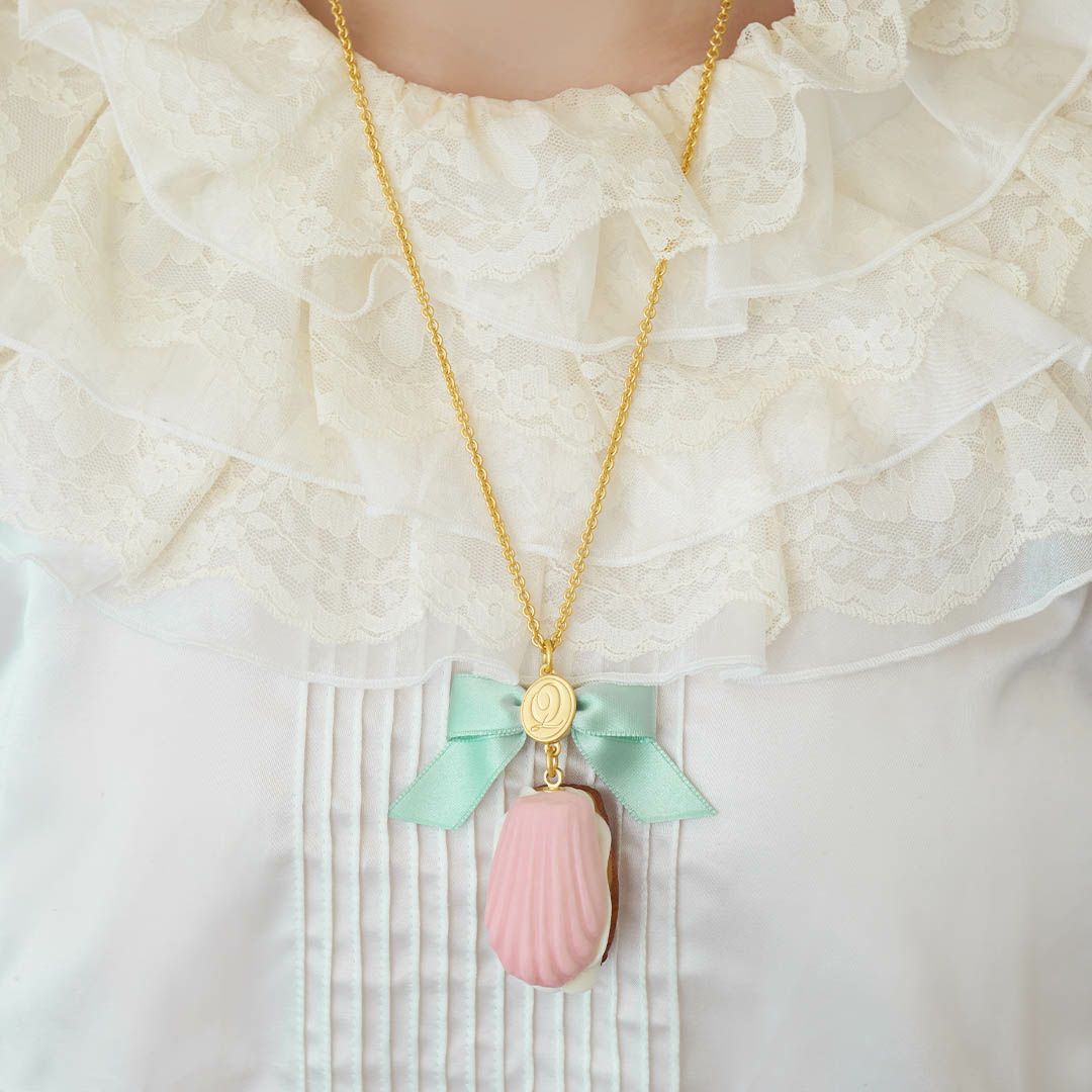 バレエコア リボン　ピンク　ネックレス