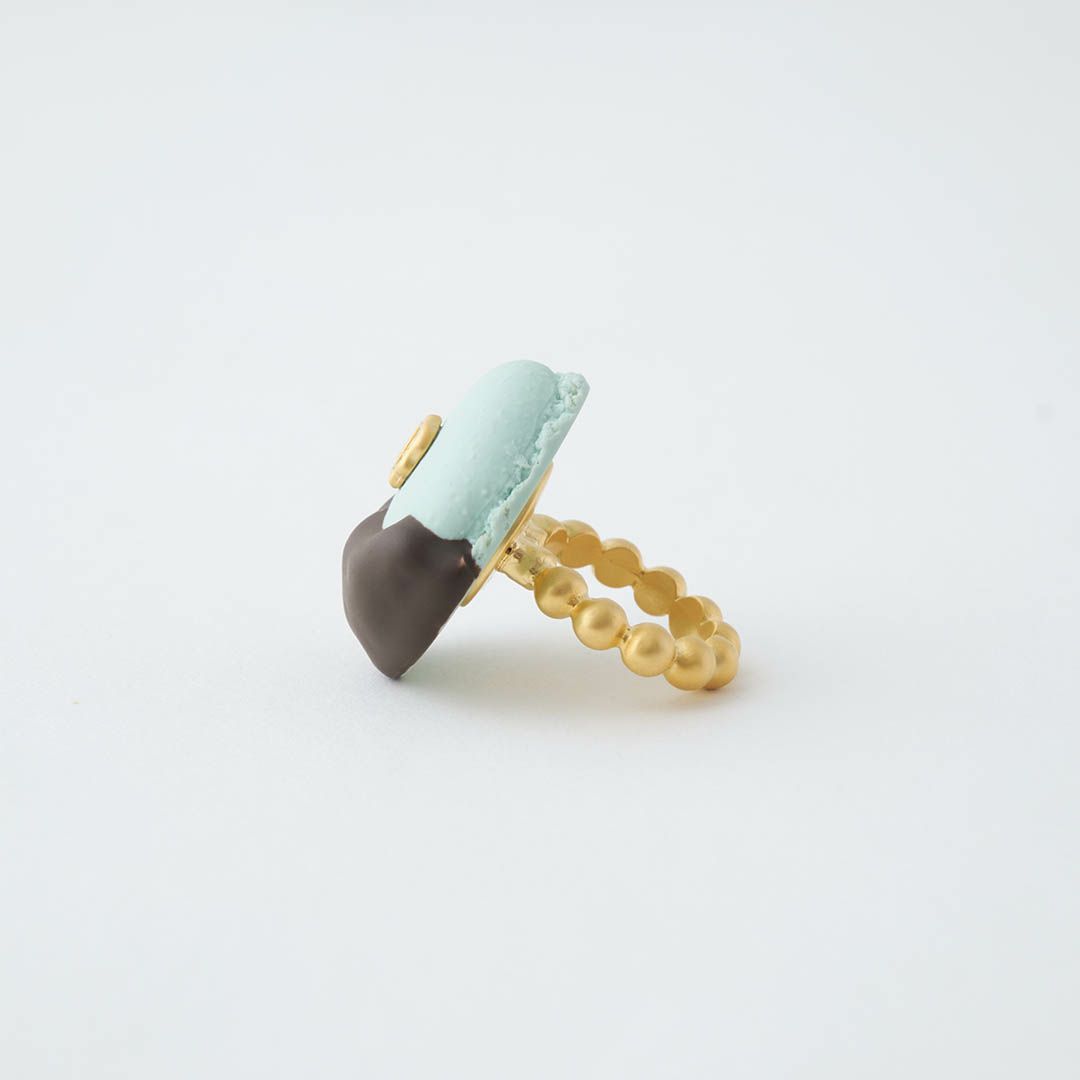 バレエコア マカロン ミントグリーン リング