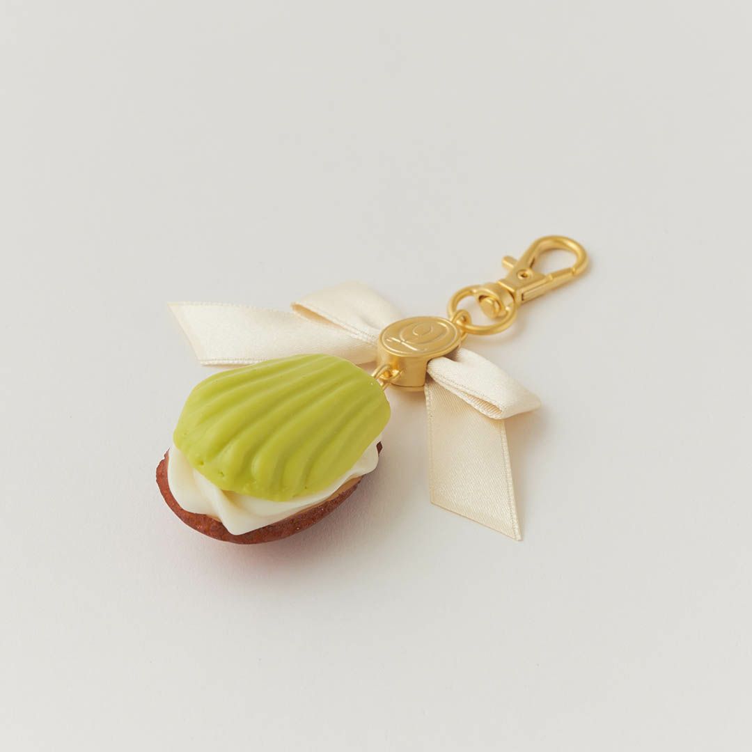 バレエコア リボン　グリーン　バッグチャーム