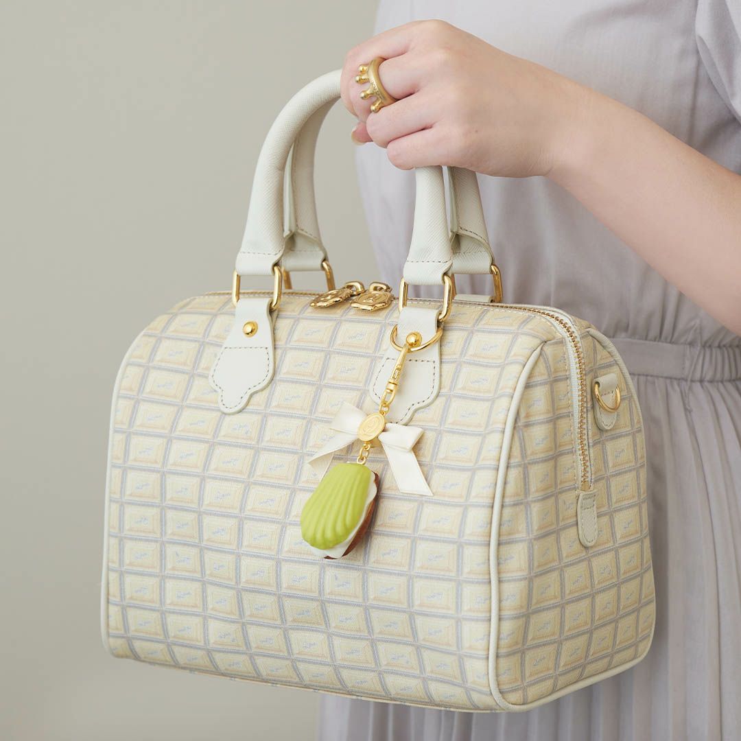 バレエコア リボン　グリーン　バッグチャーム