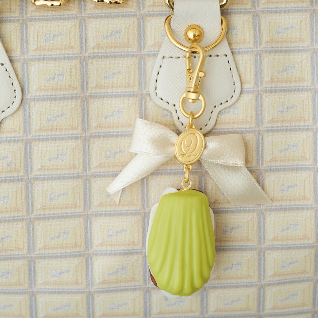 バレエコア リボン　グリーン　バッグチャーム