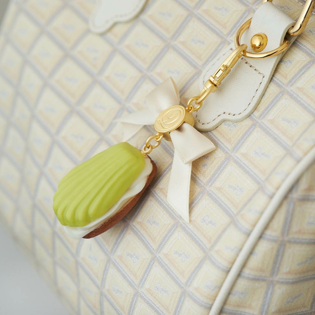 バレエコア リボン　グリーン　バッグチャーム