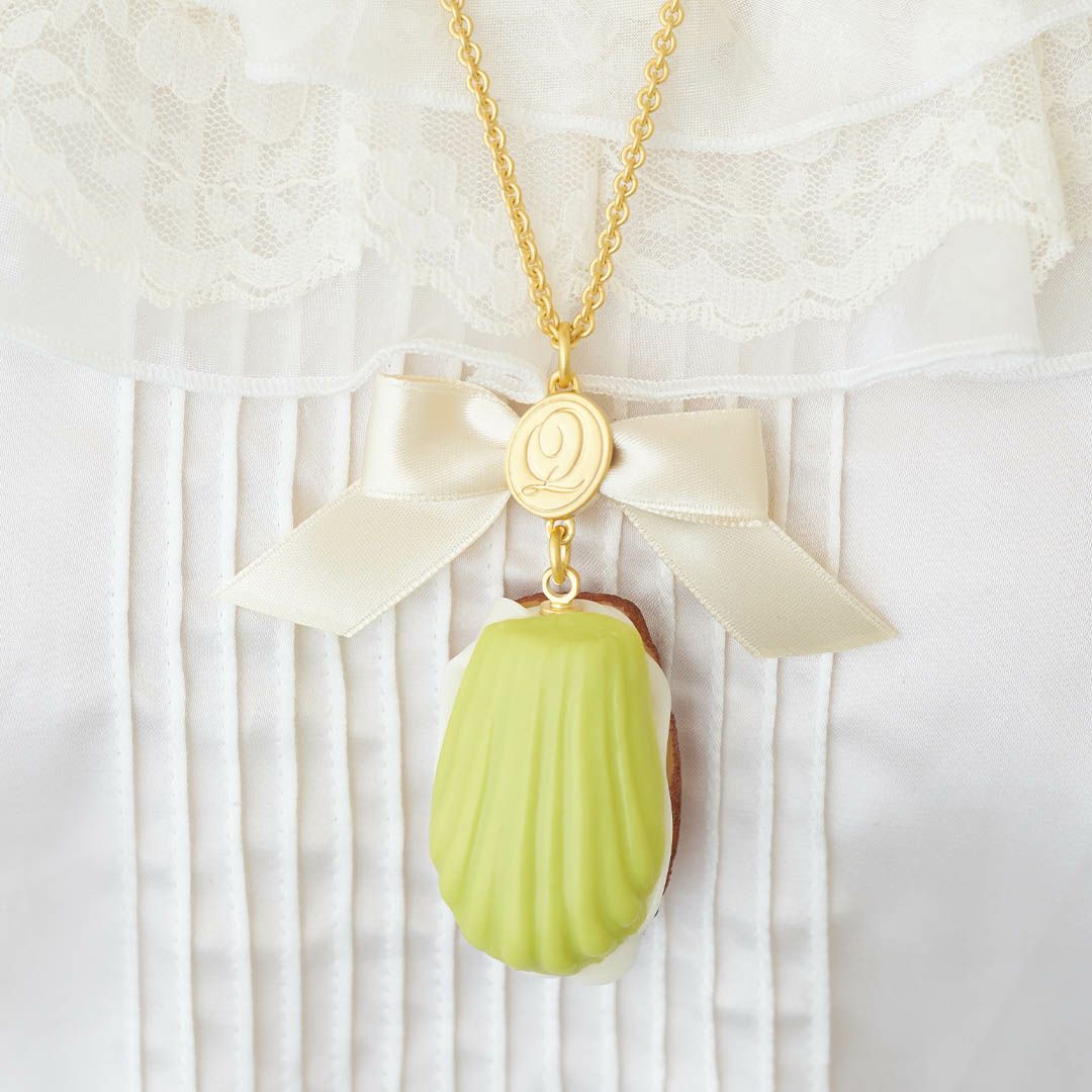 バレエコア リボン　グリーン　ネックレス