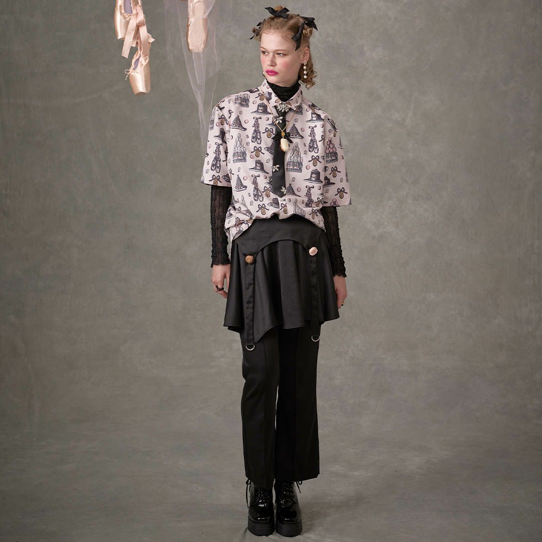 バレエコア　ピンク　シャツ