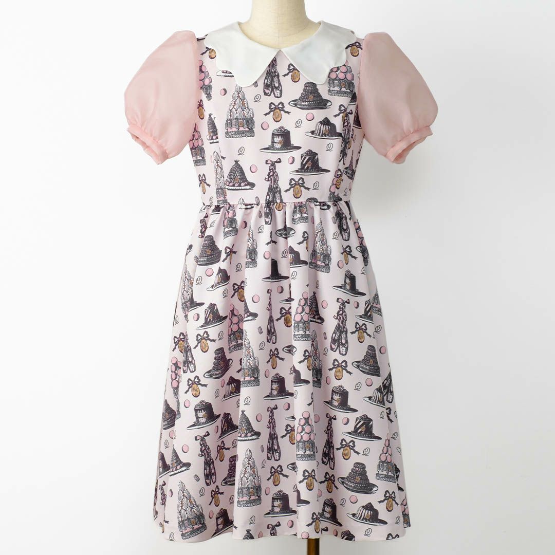 バレエコア　ピンク　ワンピース