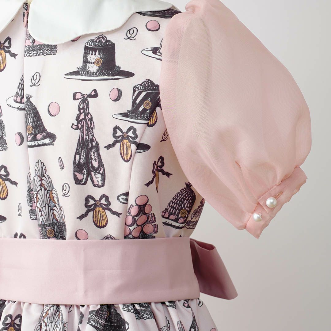 バレエコア　ピンク　ワンピース