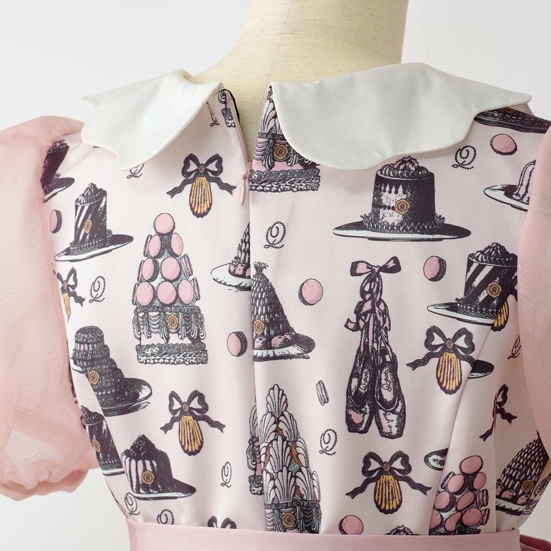 バレエコア　ピンク　ワンピース