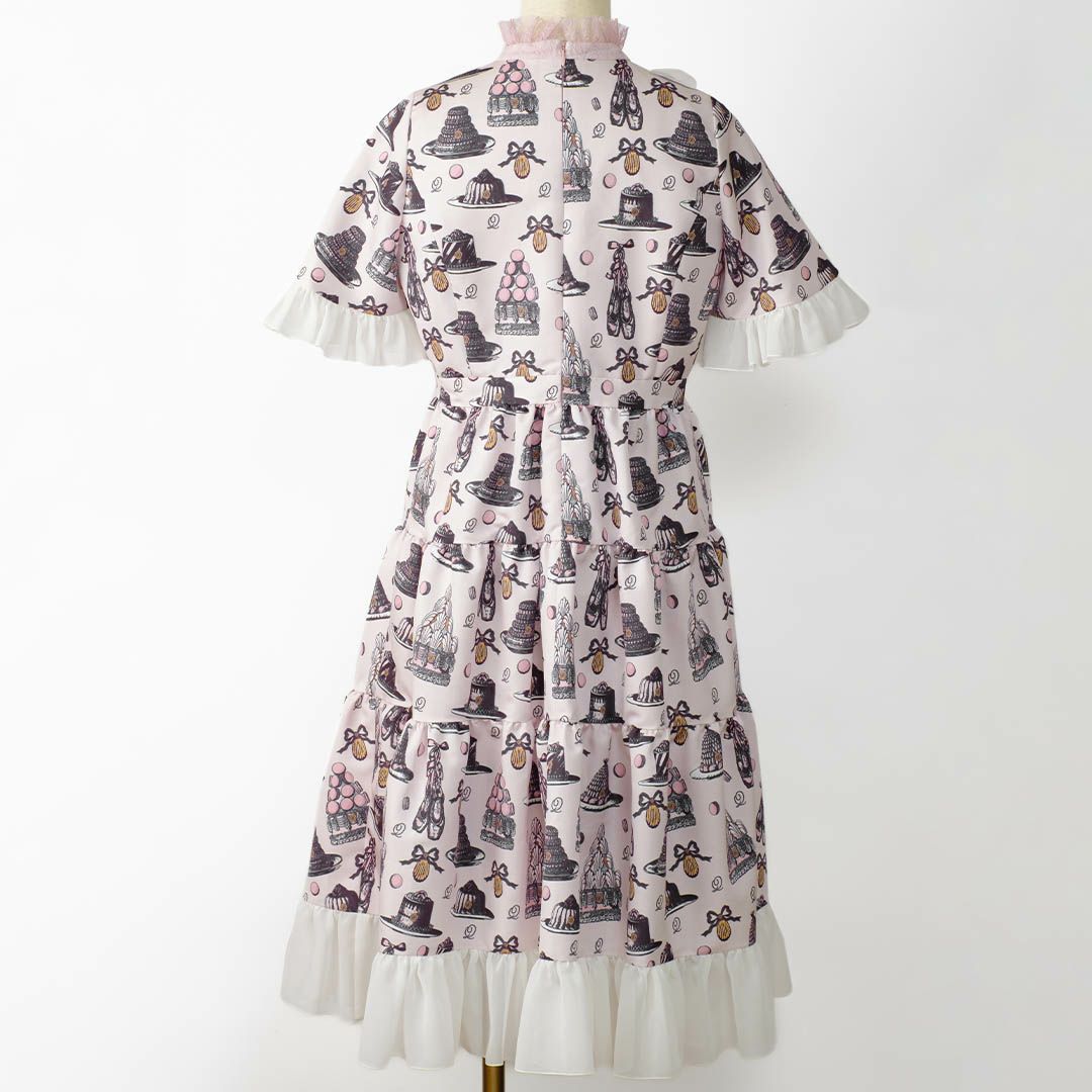 バレエコア　ピンク　ワンピース