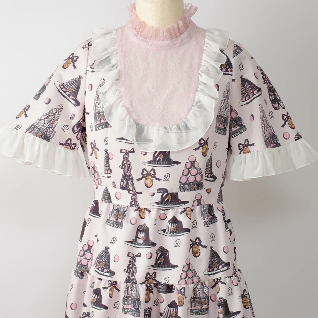 バレエコア　ピンク　ワンピース