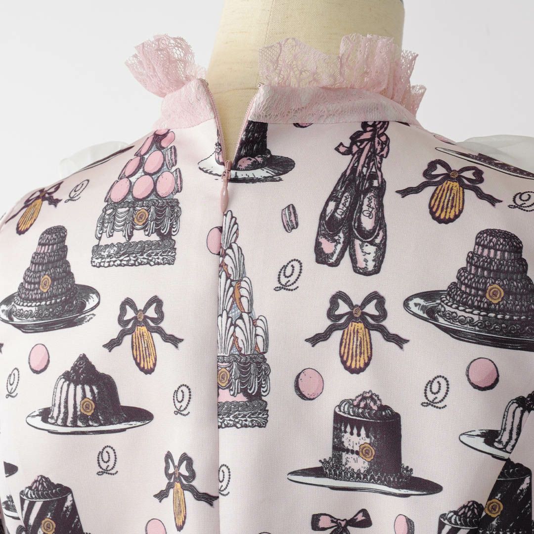 バレエコア　ピンク　ワンピース