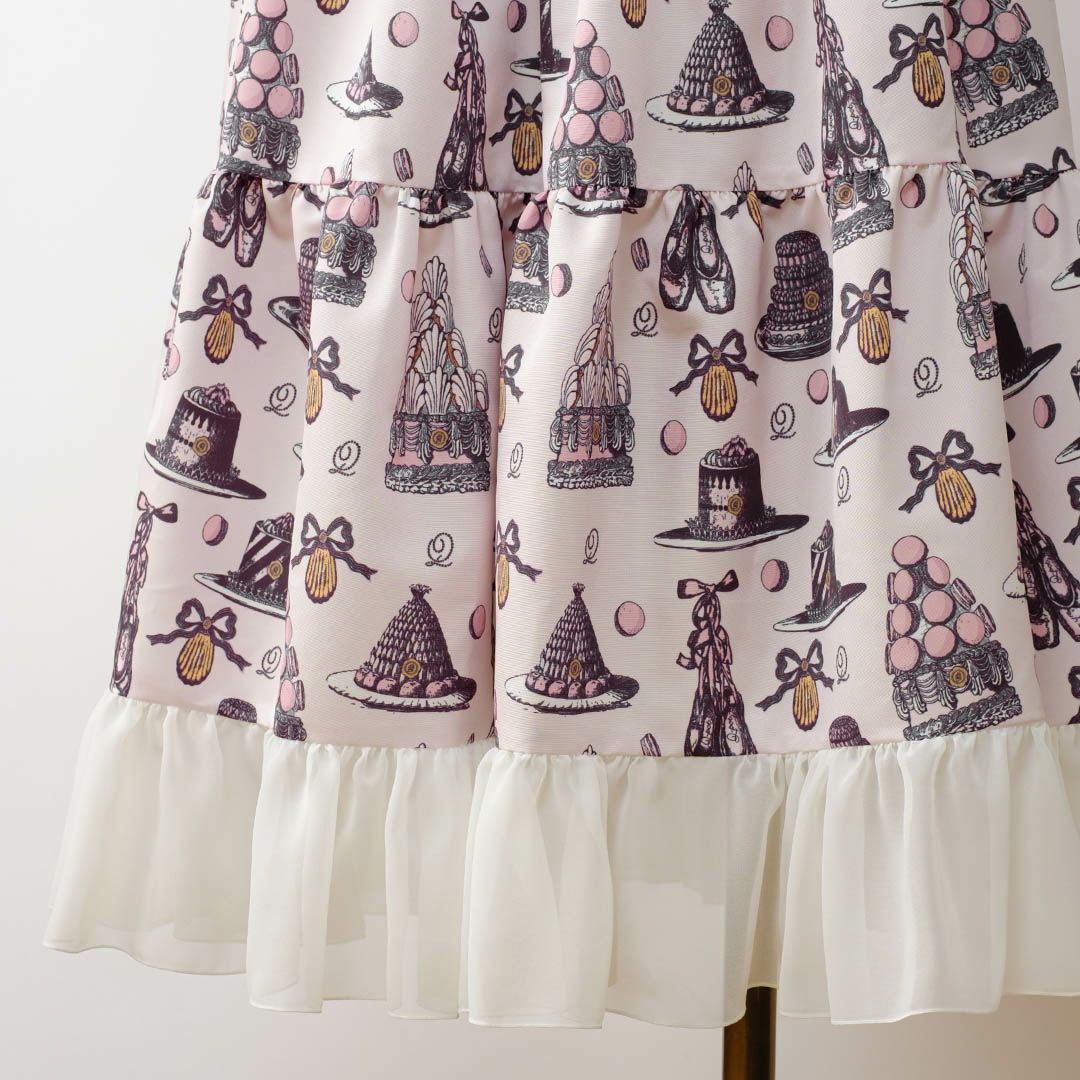 バレエコア　ピンク　ワンピース