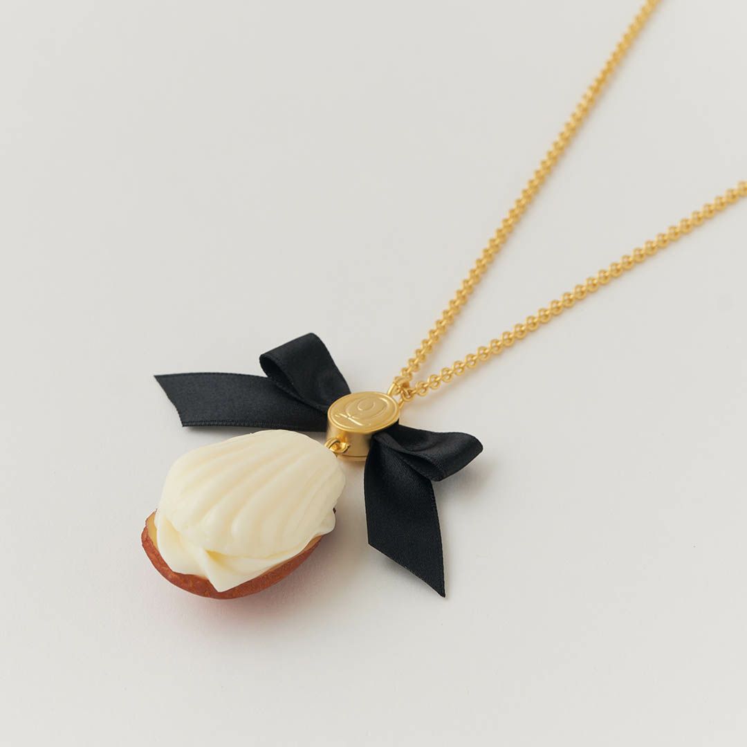 バレエコア リボン　ホワイト　ネックレス