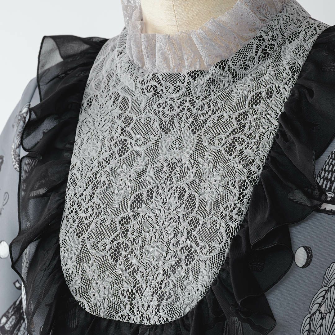 バレエコア　グレー　ワンピース