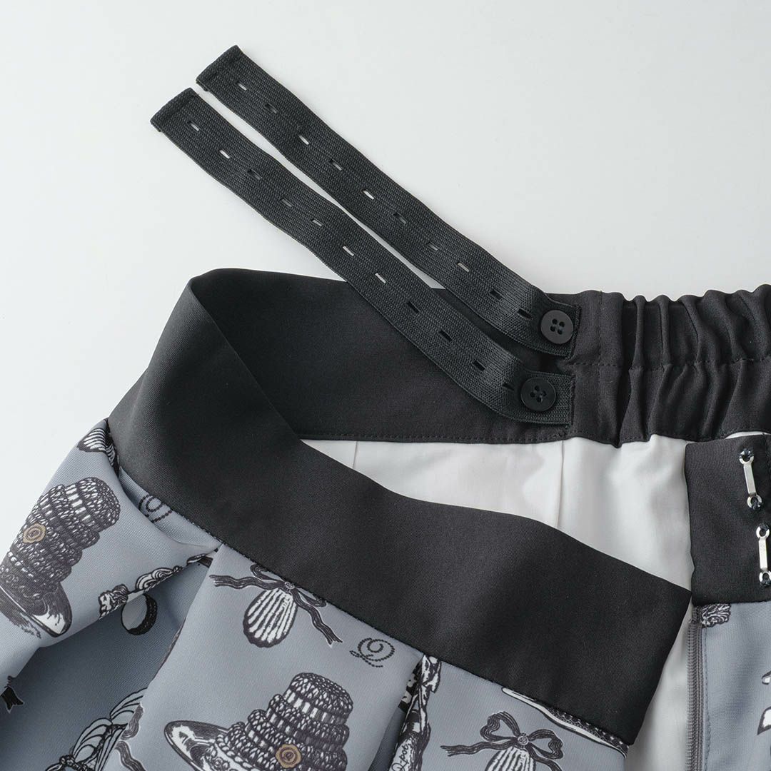 バレエコア　グレー　スカート