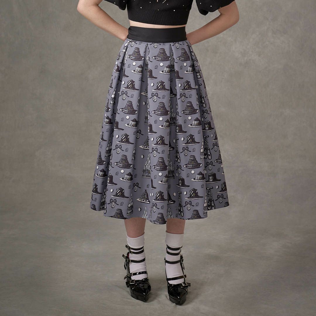 バレエコア　グレー　スカート