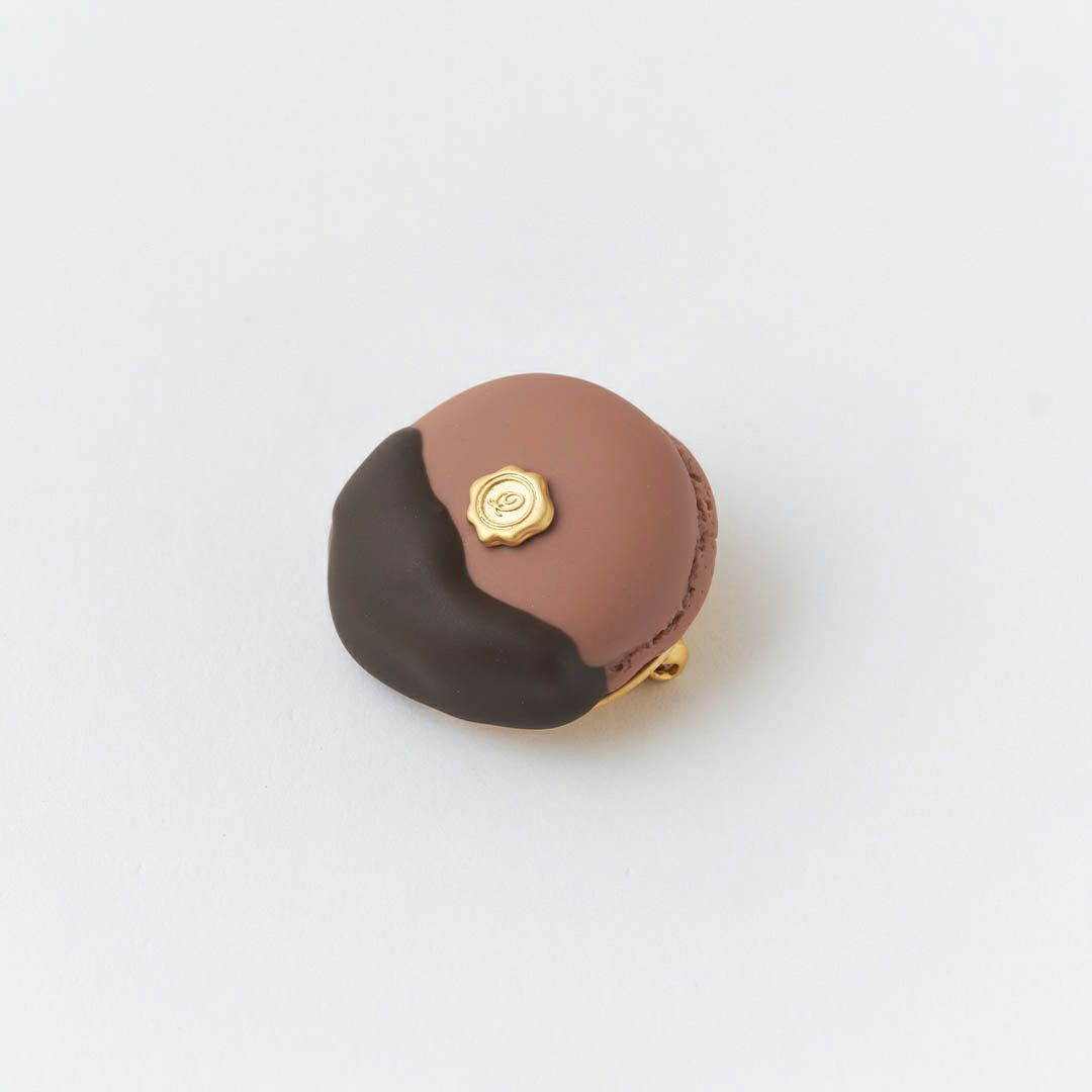 バレエコア マカロン ブラウン ブローチ