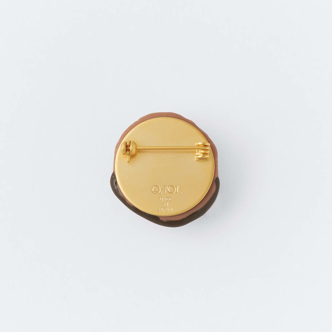 バレエコア マカロン ブラウン ブローチ