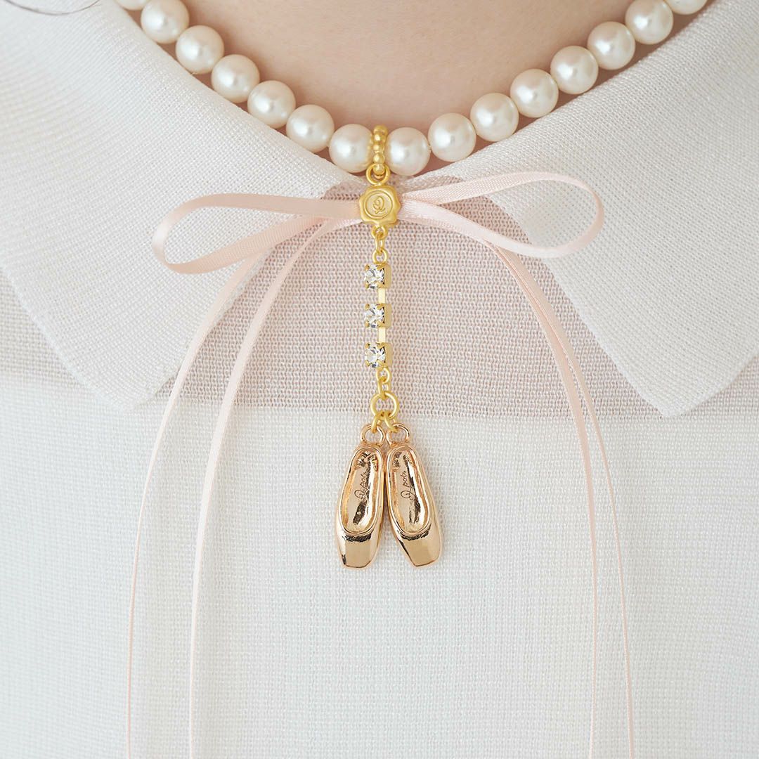 バレエコア　パール　リボン　ネックレス