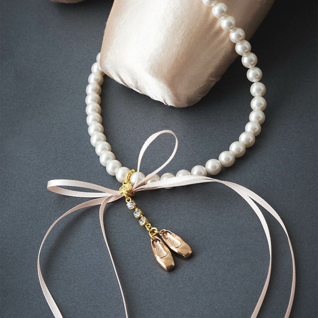 バレエコア　パール　リボン　ネックレス