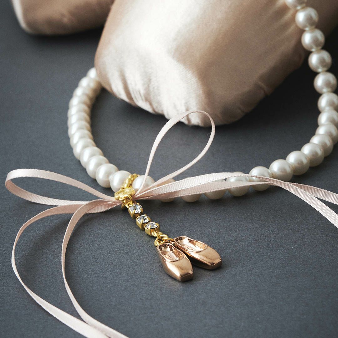 バレエコア　パール　リボン　ネックレス